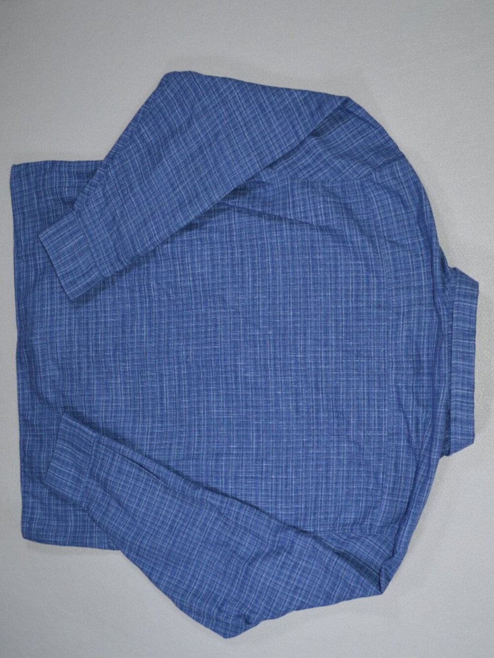 Fish Hippie Rumfront Collection Blue Plaid Hemp Blend Button Up Shirt XXL - Picture 9 of 12